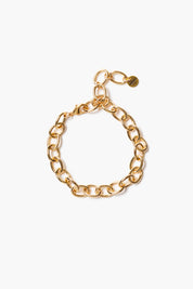 Large Chain Link Anklet Gold