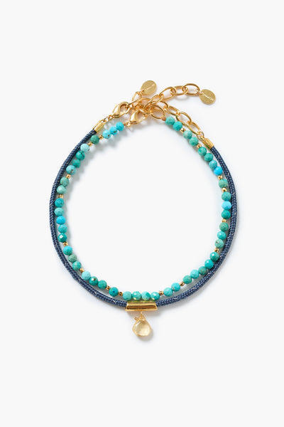 Surf Anklet Set Turquoise