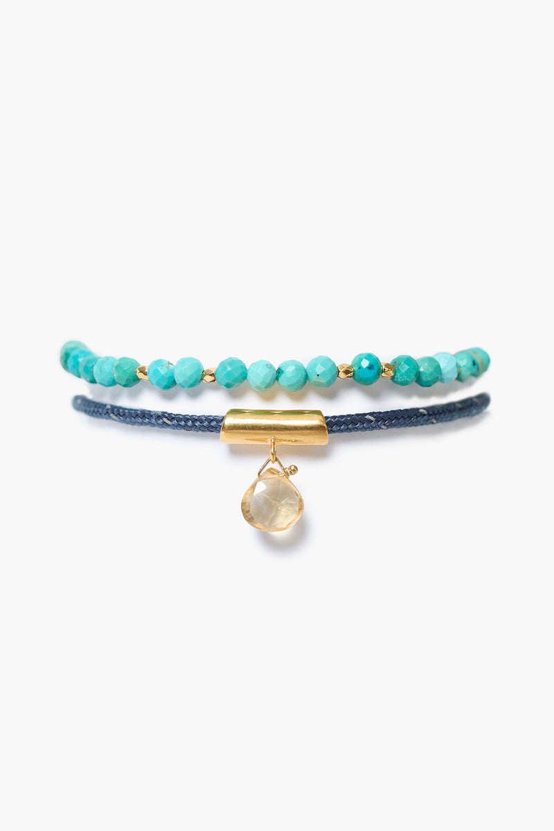 Surf Anklet Set Turquoise