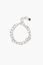 Large Chain Link Anklet Silver