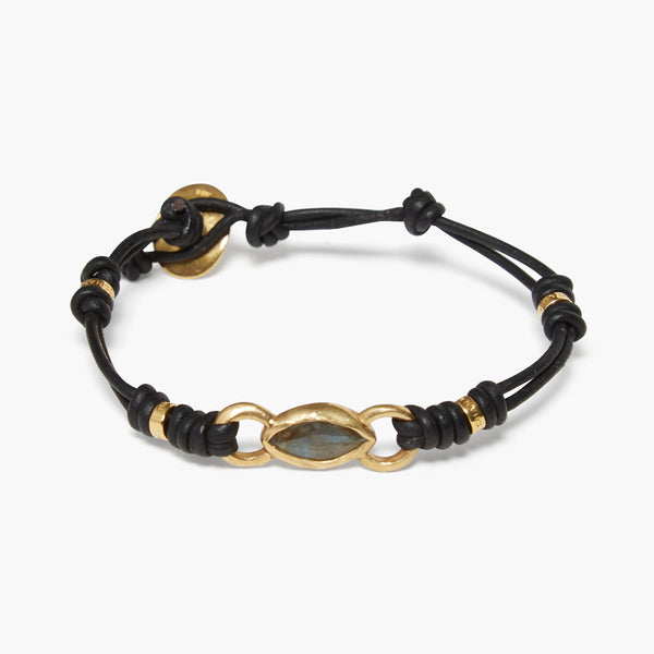 Reina Single Wrap Bracelet Labradorite Chan Luu