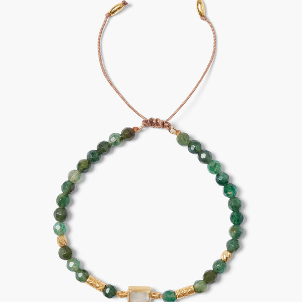 Tab Pull Tie Bracelet Indian Aventurine Chan Luu