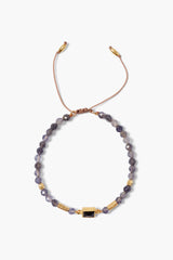 Tab Pull-Tie Bracelet Iolite