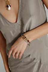 Tab Pull-Tie Bracelet Iolite
