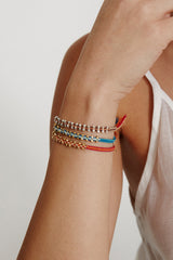 Zana Single Wrap Bracelet Orange Mix