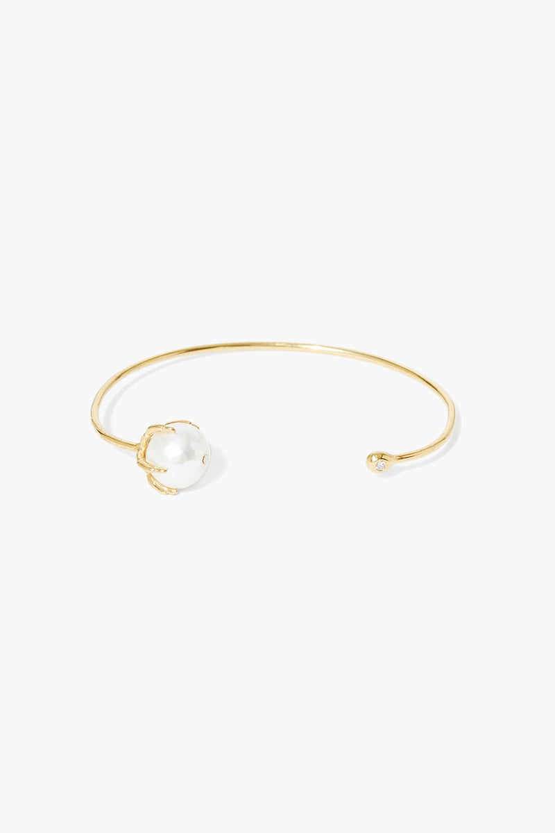 Lark Cuff Bracelet White Pearl