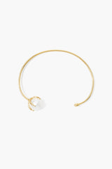 Lark Cuff Bracelet White Pearl