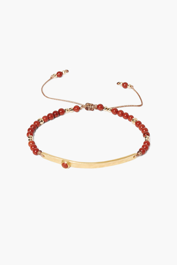 Delilah Pull-Tie Bracelet Jasper Mix