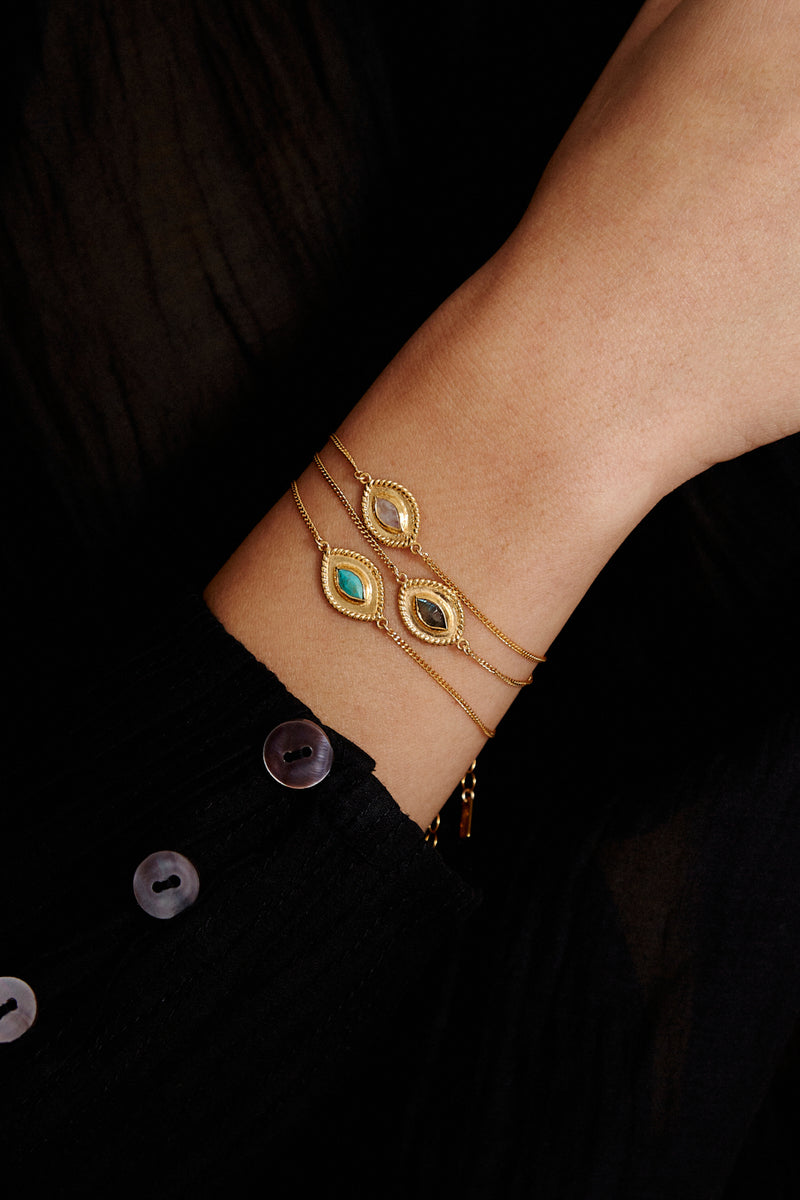 Mariya Evil Eye Bracelet Moonstone