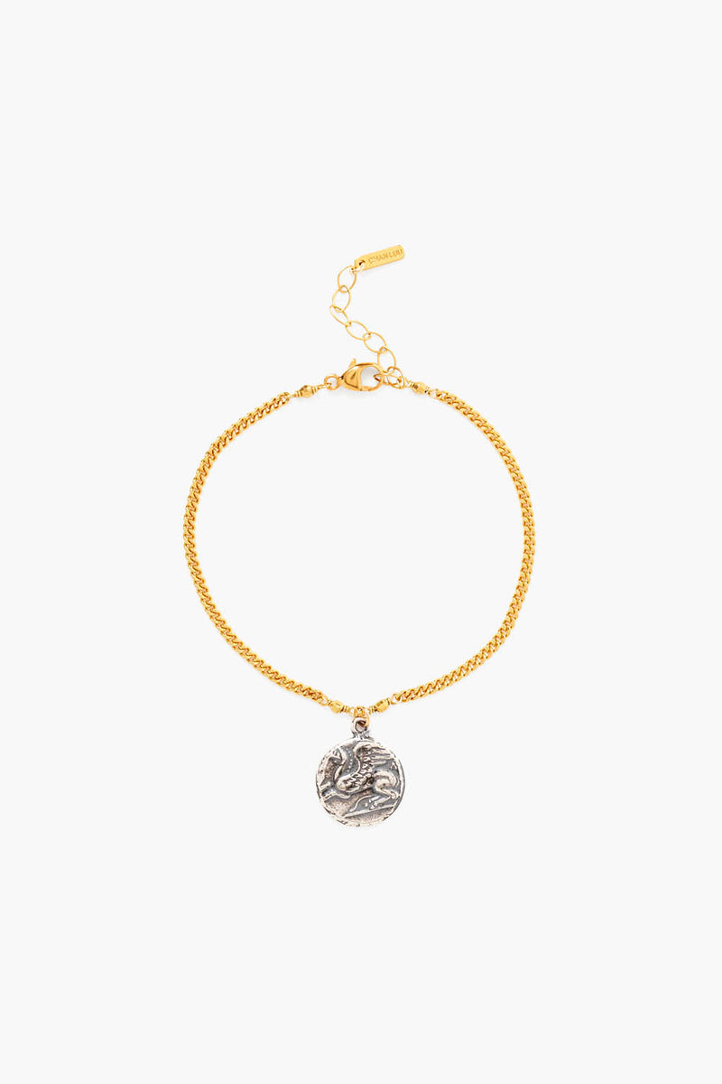 Pegasus Charm Bracelet Gold Mix