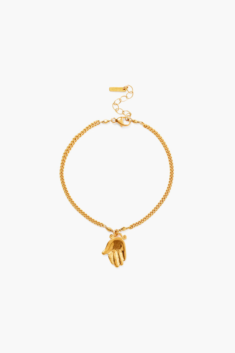 Giving Hand Charm Bracelet Gold