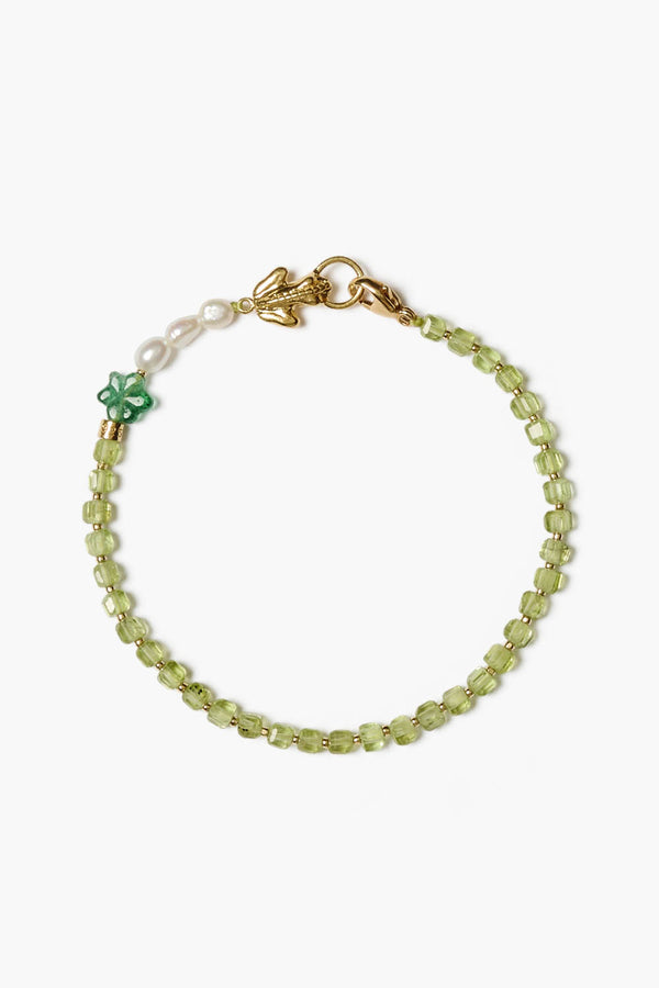 Lottie Bracelet Peridot Mix