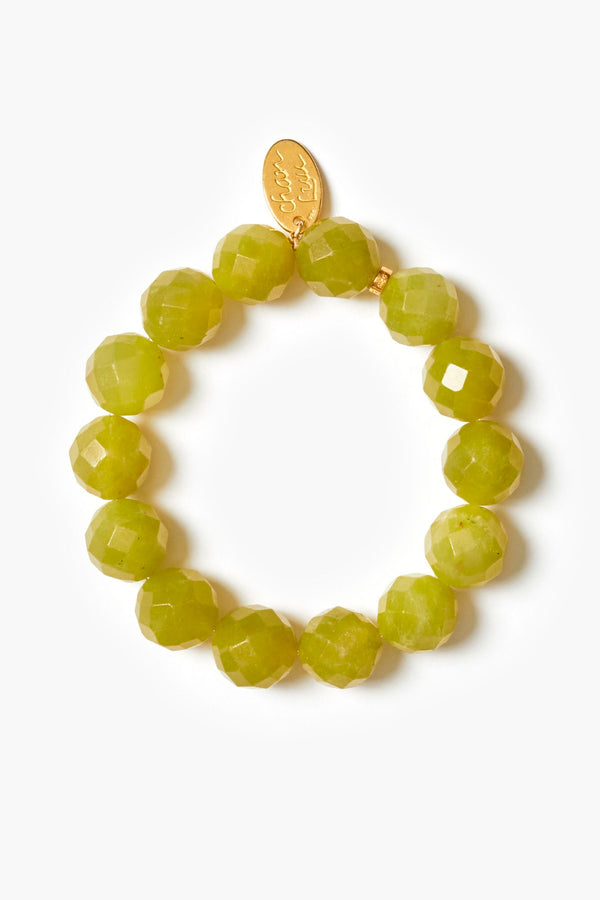 Oona Bracelet Olive Jade