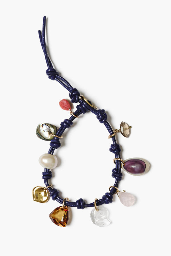 Mariposa Charm Bracelet Blue Mix