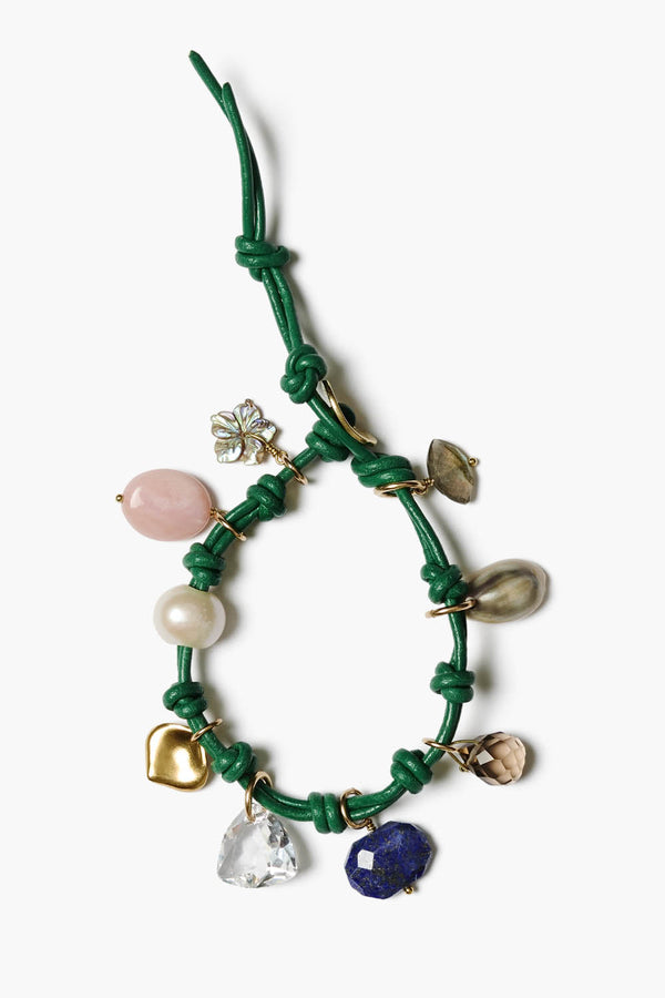 Mariposa Charm Bracelet Green Mix