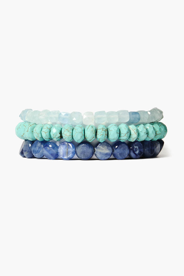 Thalassa Bracelet Set Turq Mix