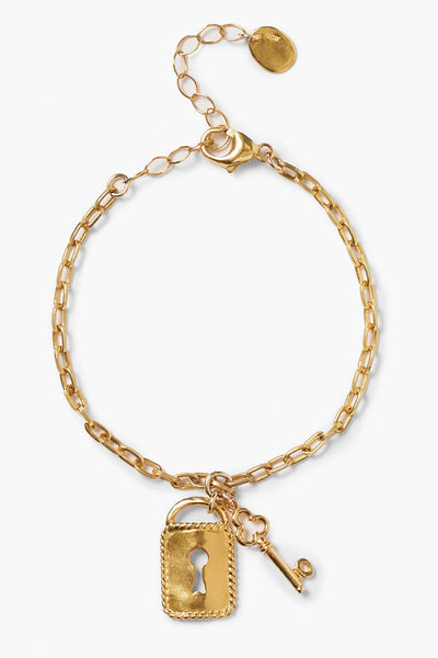 Lock and Key Bracelet Yellow Gold