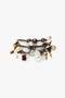 Lea Leather Three Wrap Bracelet Natural
