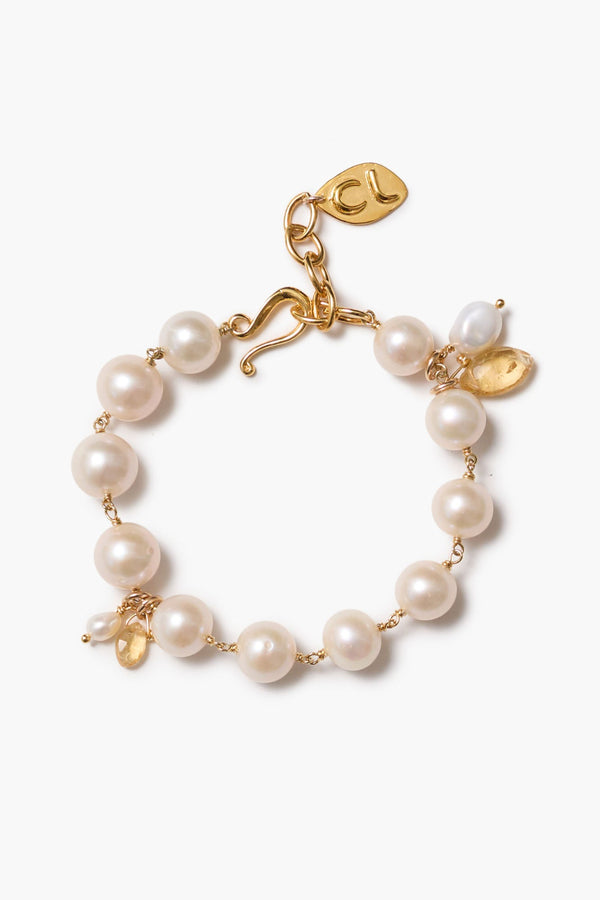 Delphine Bracelet White Pearl