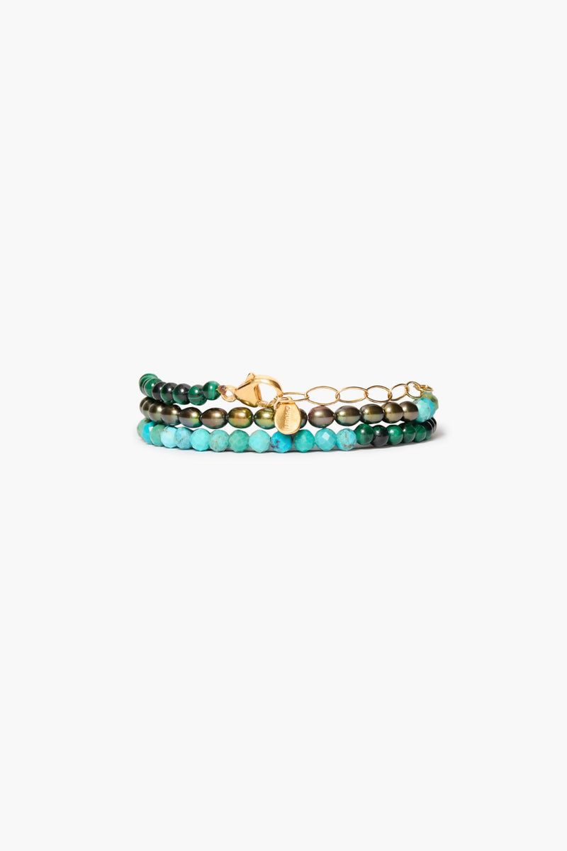 Gaia Naked Wrap Bracelet Turquoise