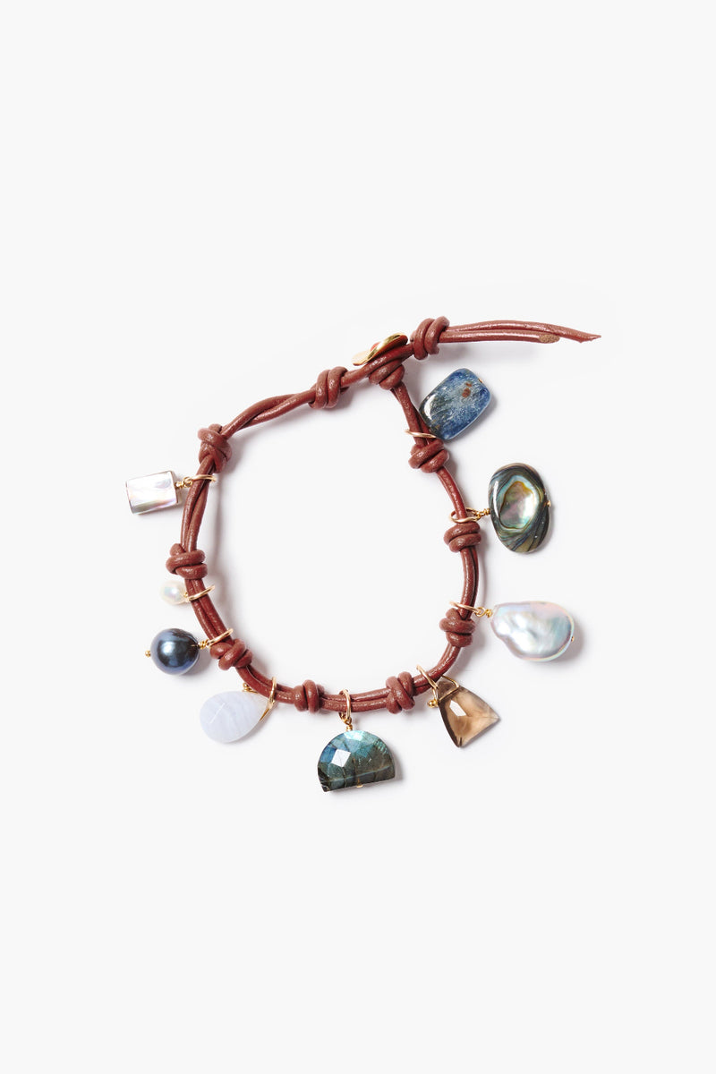 Gemma Charm Bracelet Red