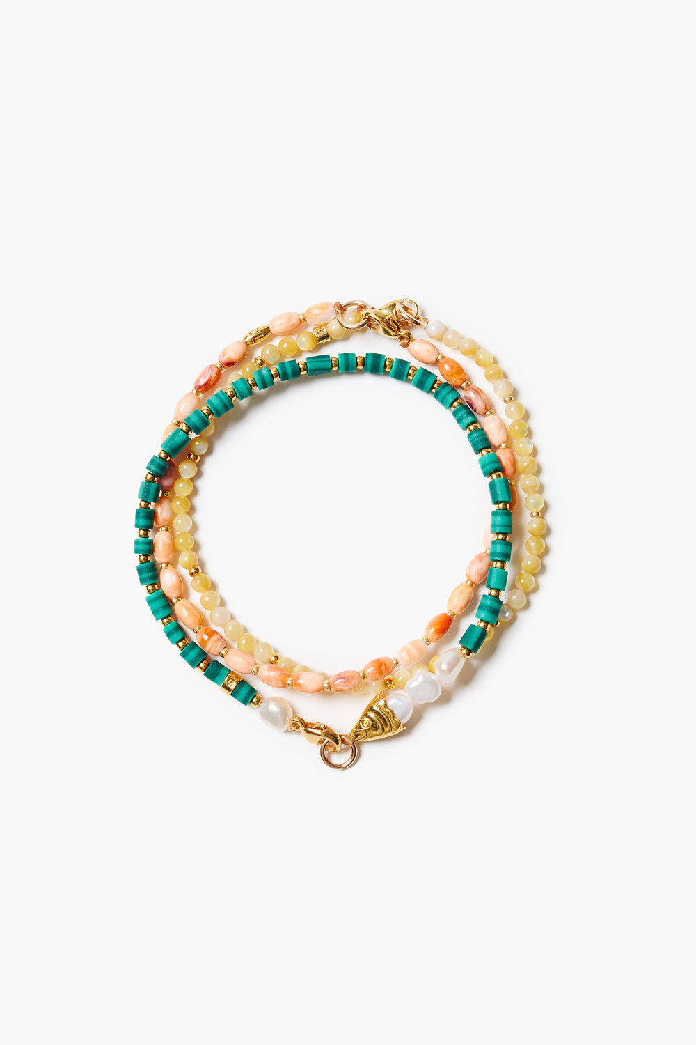Trio Friendship Bracelet Set Malachite – Chan Luu