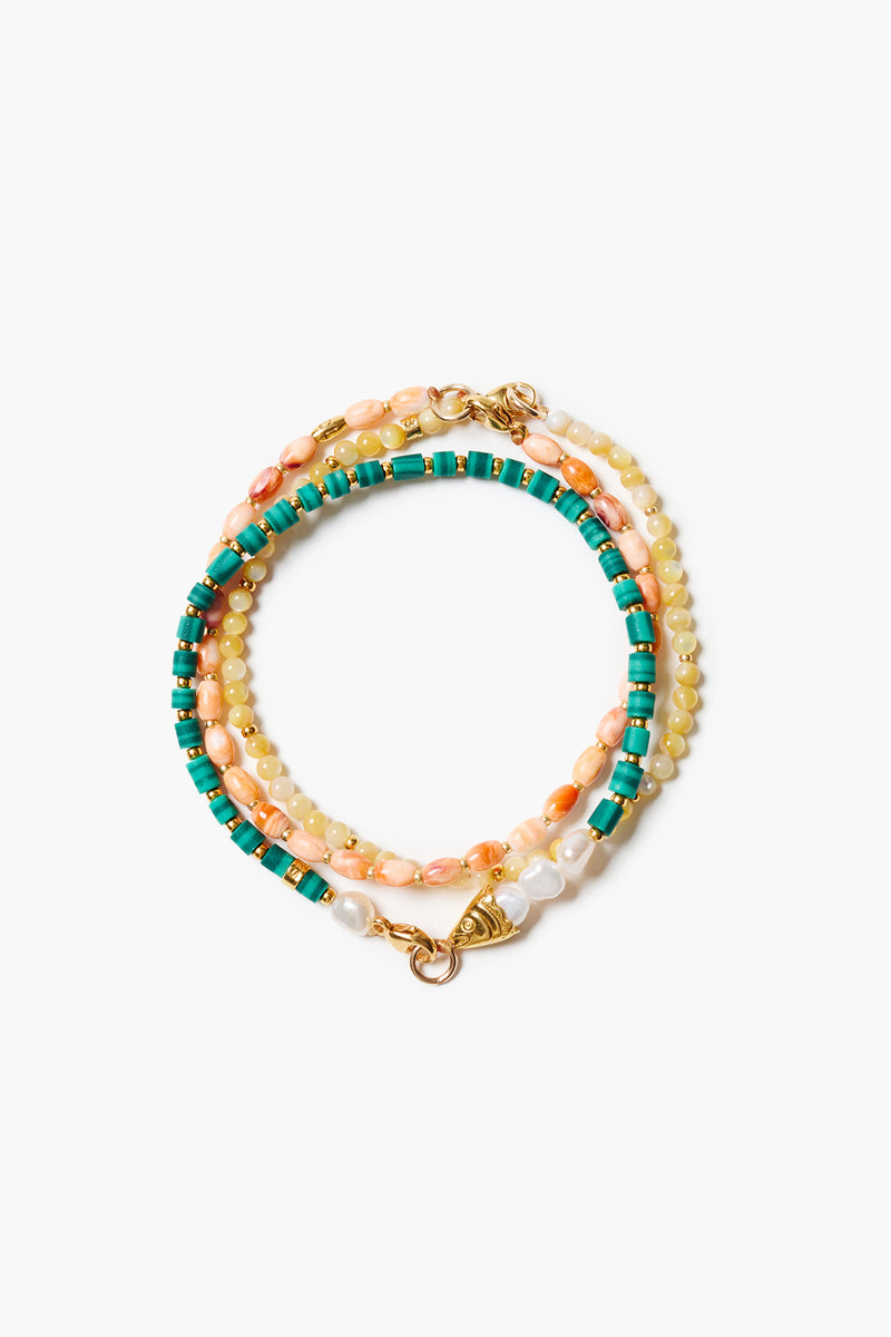 Trio Friendship Bracelet Set Malachite