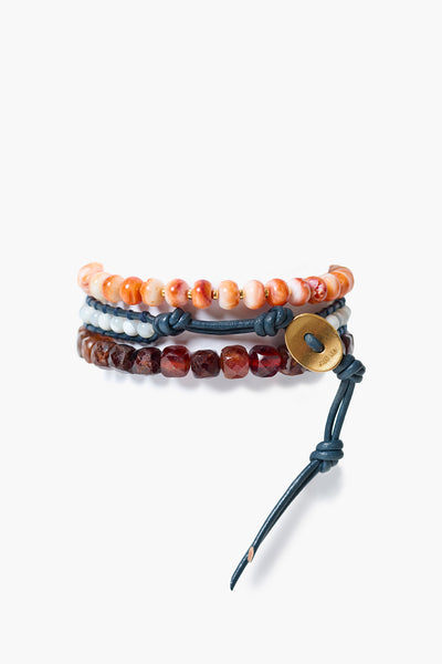 Trinity Bracelet Set Sunset