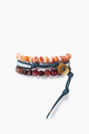 Trinity Bracelet Set Sunset