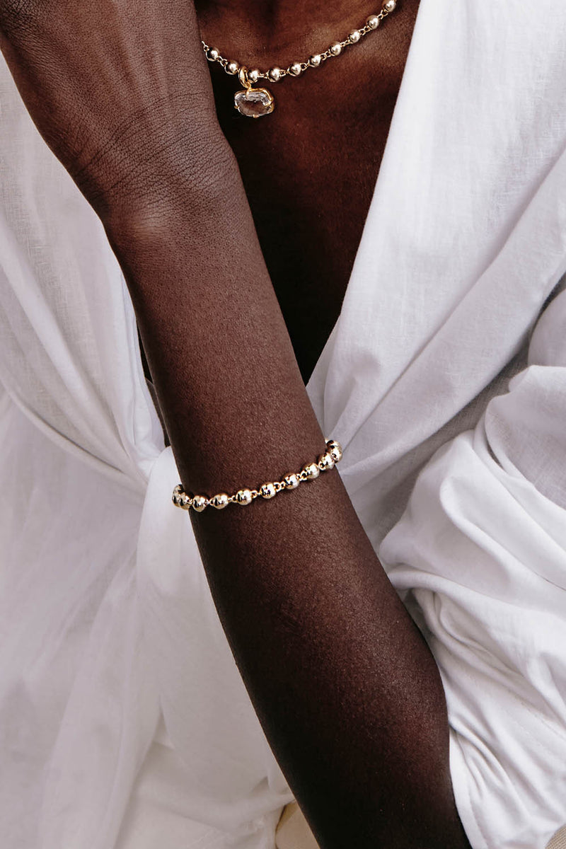 Andie Ball Chain Bracelet Gold