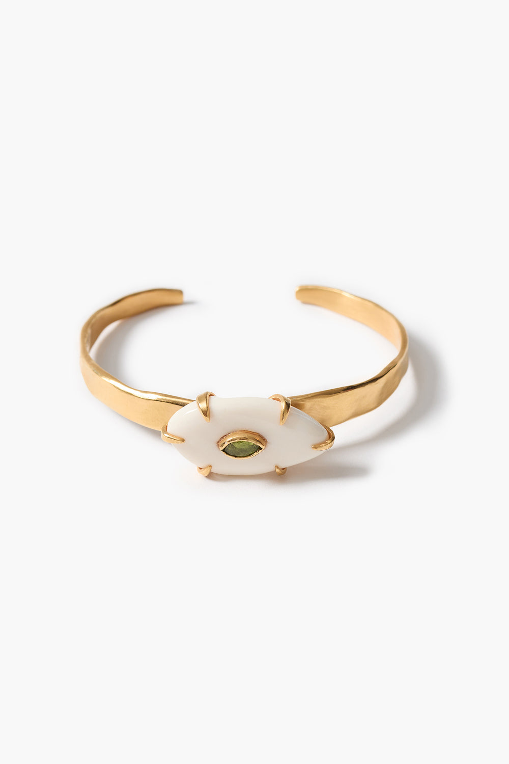 Pebble Cuff Bracelet Peridot