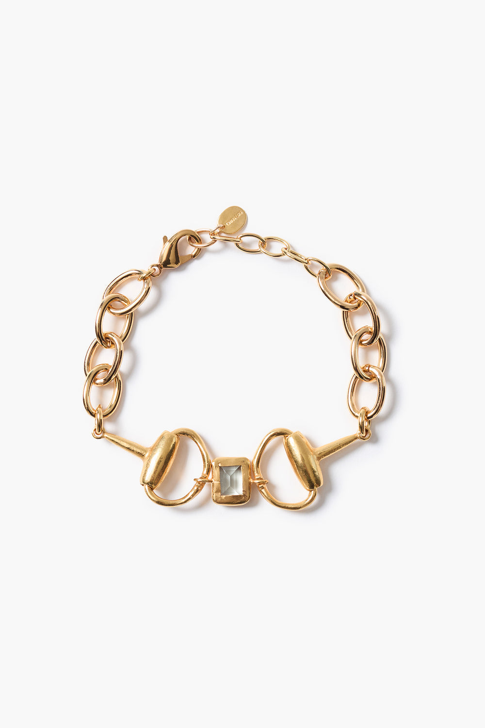 Horsebit Bracelet Green Amethyst