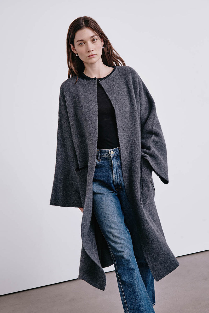 Kerrington Wool Cashmere Coat Charcoal