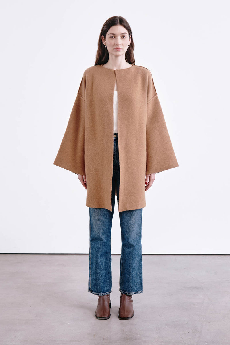 Vienna Wool Cashmere Coat Camel