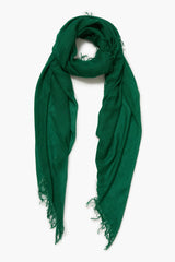 Cashmere and Silk Scarf Emerald