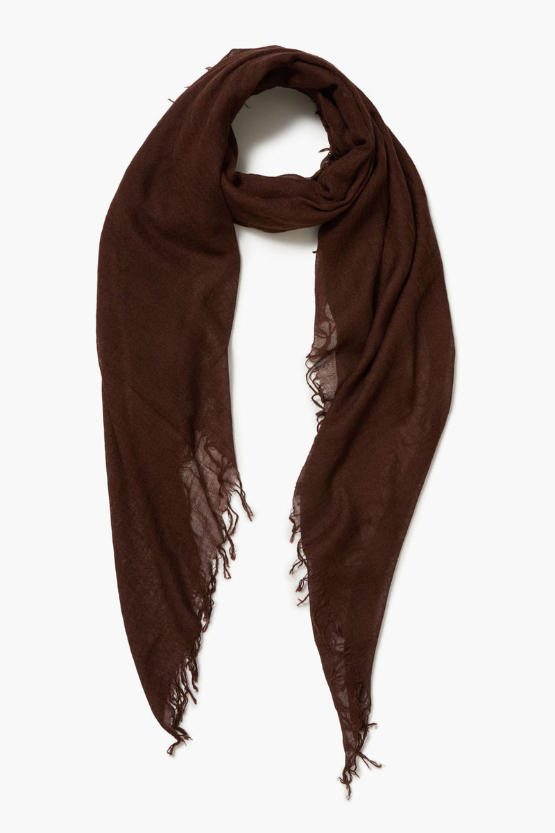 Cashmere and Silk Scarf Espresso