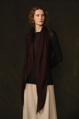 Cashmere and Silk Scarf Espresso