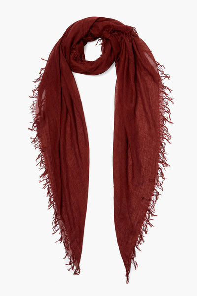 Fired Brick Cashmere and Silk Scarf Chan Luu