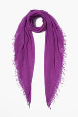 Hyacinth Violet Cashmere and Silk Scarf