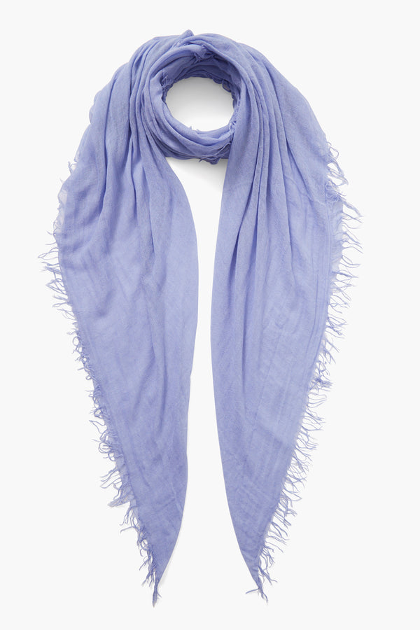 Periwinkle Cashmere and Silk Scarf