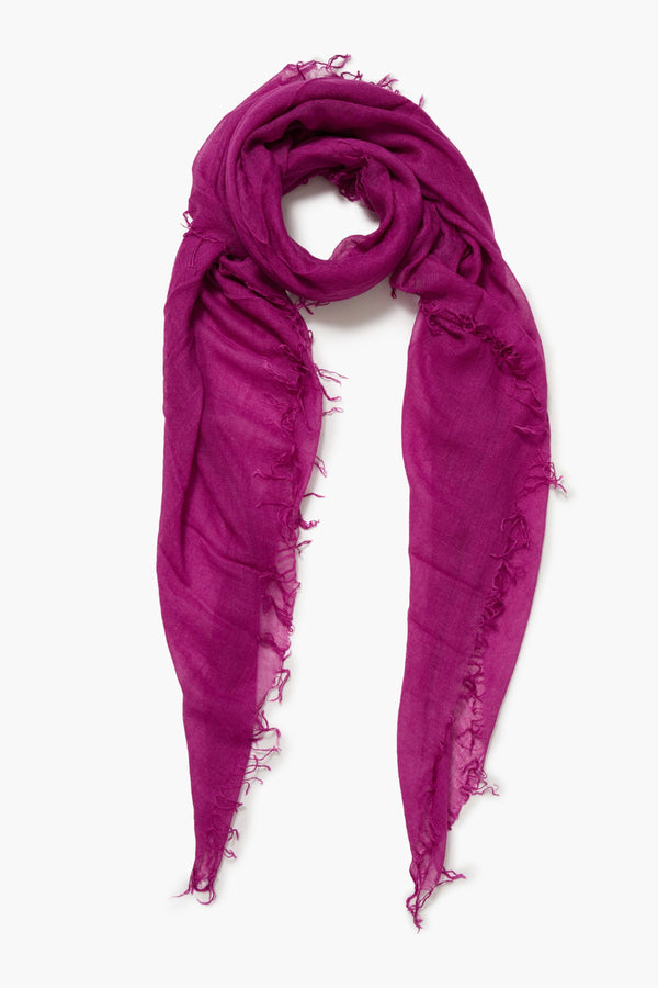 Cashmere and Silk Scarf Purple Orchid