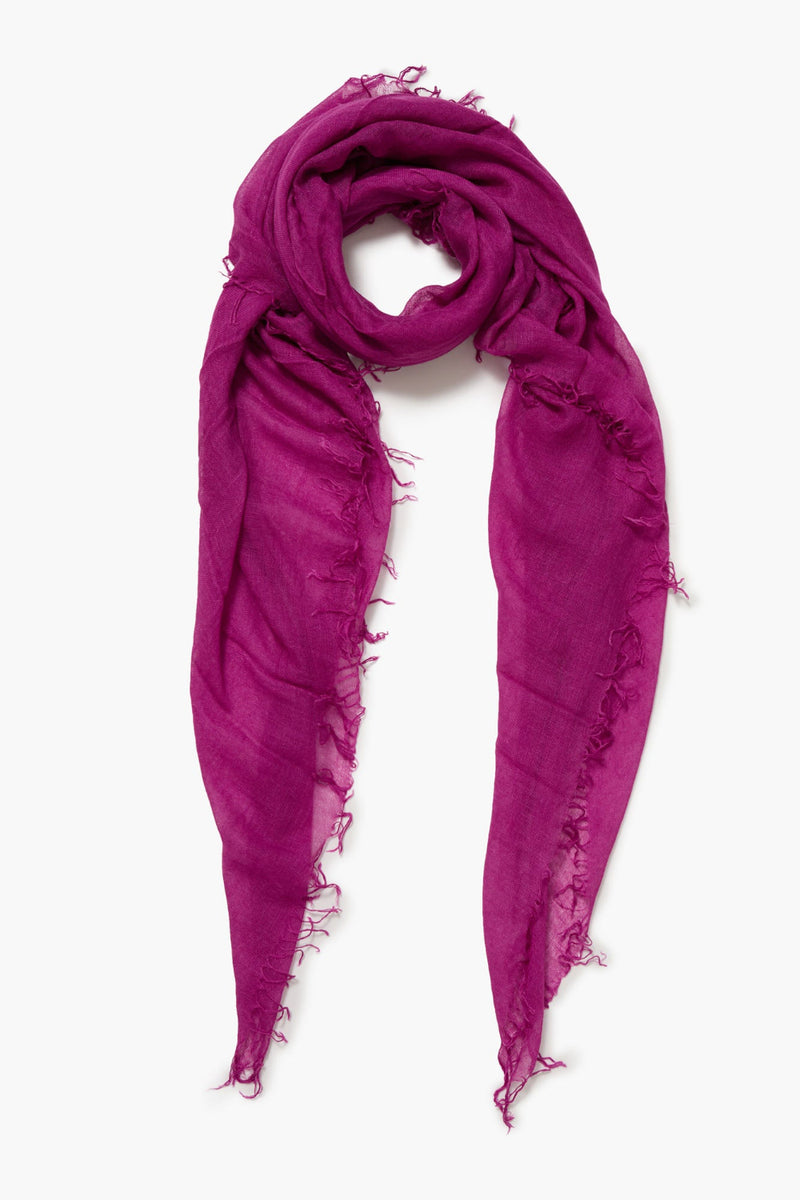 Cashmere and Silk Scarf Purple Orchid