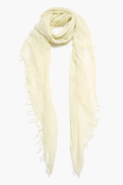 Cashmere and Silk Scarf Translucent Green