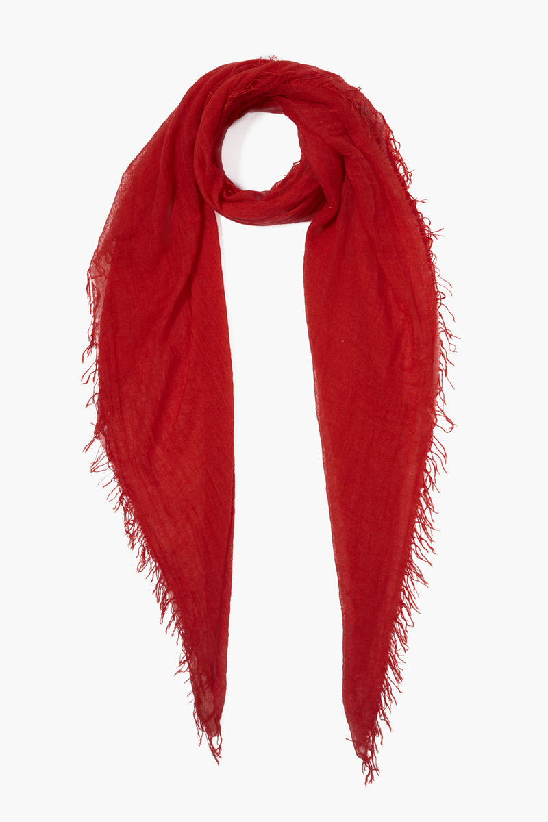 Poppy Cashmere and Silk Scarf