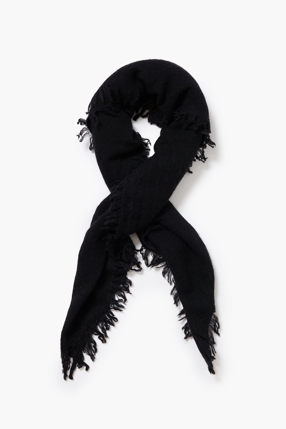 Micro Cashmere Scarf Black