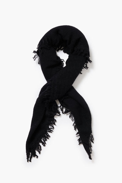 Micro Cashmere Scarf Black
