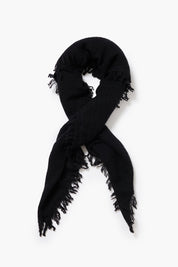 Micro Cashmere Scarf Black