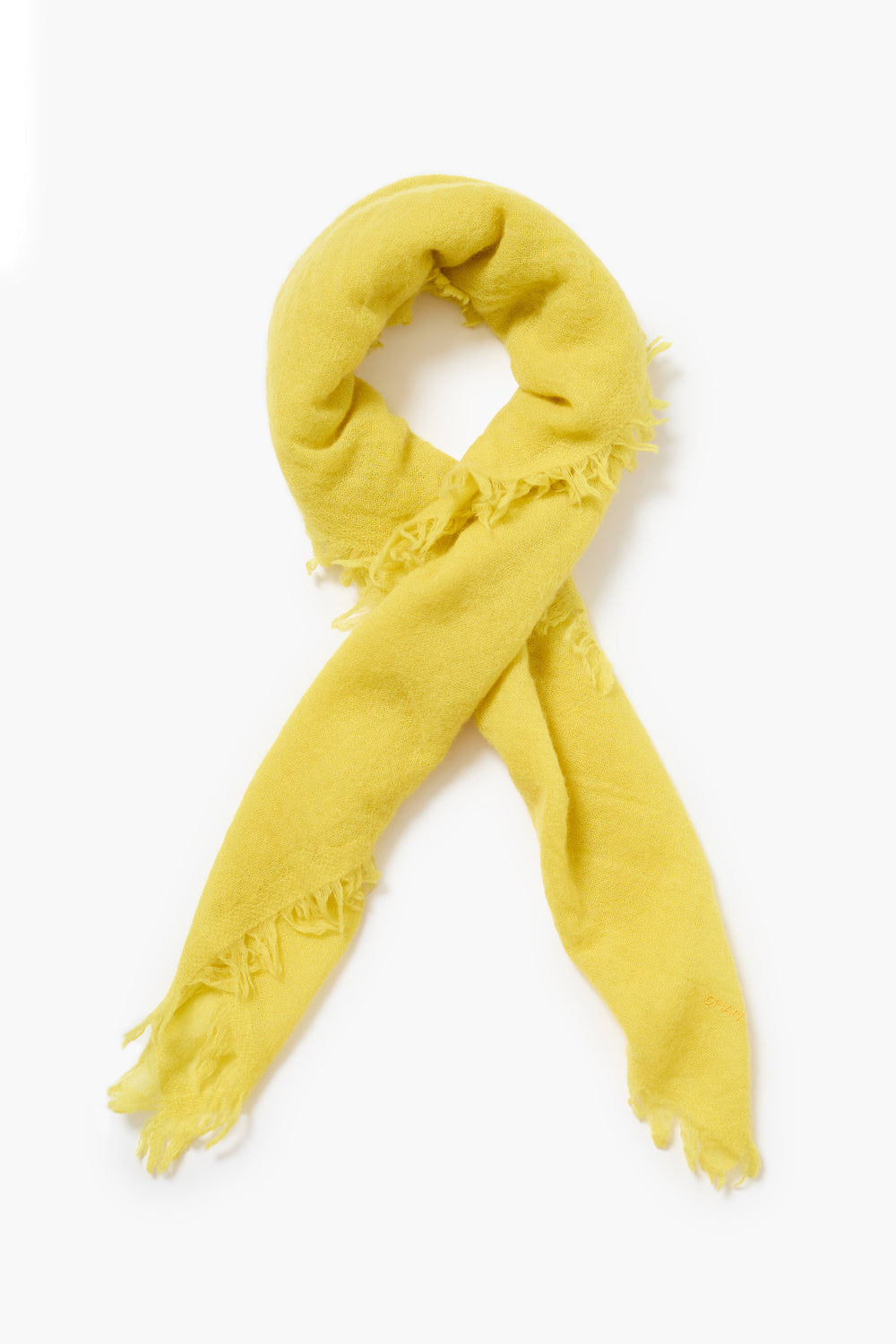 Micro Cashmere Scarf Warm Olive