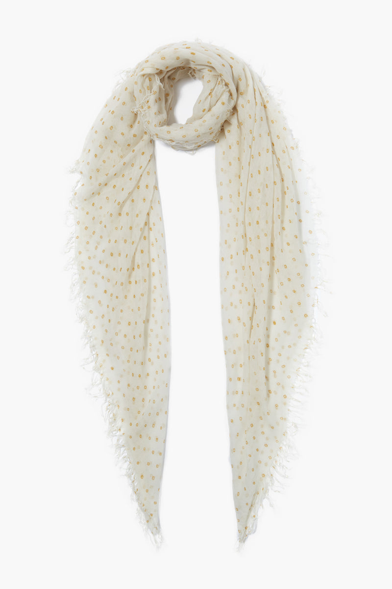 Honey Dot Cashmere and Silk Scarf