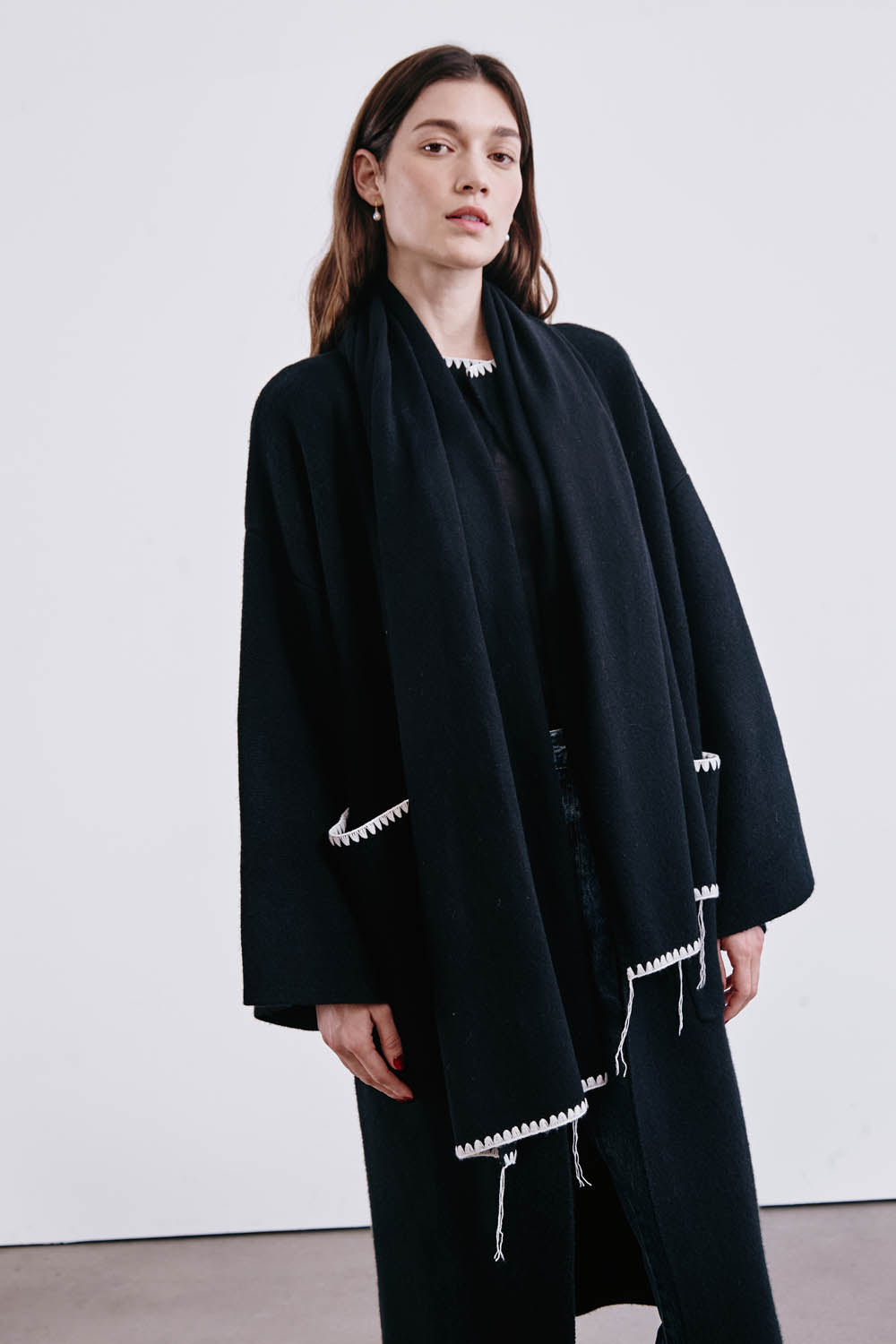 GARA × blackmeans QUILT STOLE GARA × blackmeans QUILT STOLE Reversible Pastor Stole with Tassels